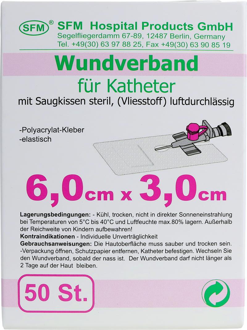 Лейкопластырь для катетеров и канюль 6,0 см х 3,0 см №1 -  SFM-Strip, Германия ПР