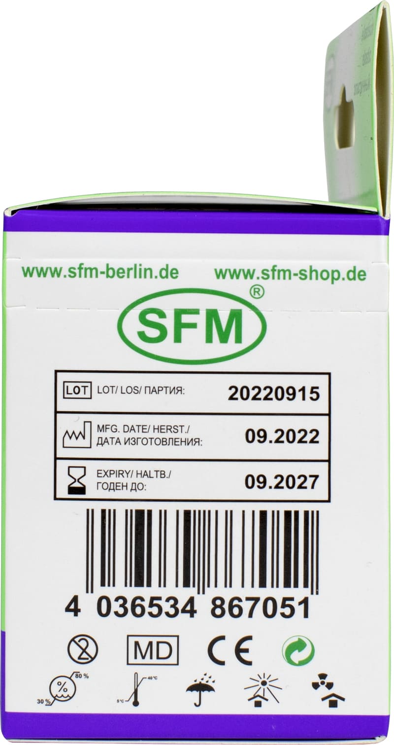 Лента кинезиологическая SFM-Plaster, на полимерной основе (нейлон), 5см Х 500см,    фиолетового цвета, в диспенсере
