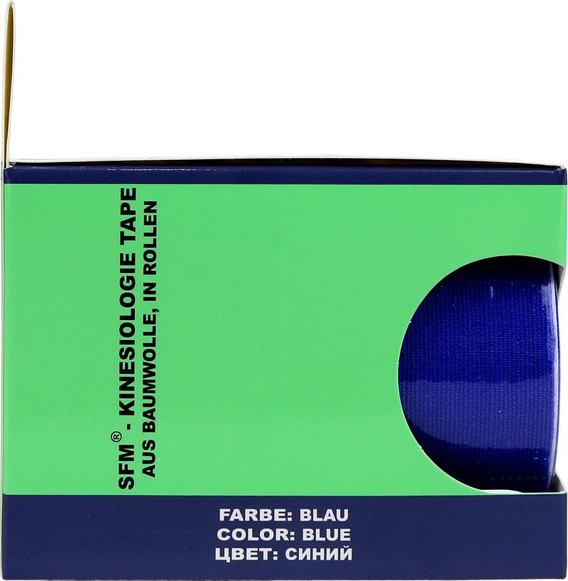 Лента кинезиологическая SFM-Plaster, на хлопковой основе, 10см Х 500см, фиолетового цвета, в диспенсере, с логотипом