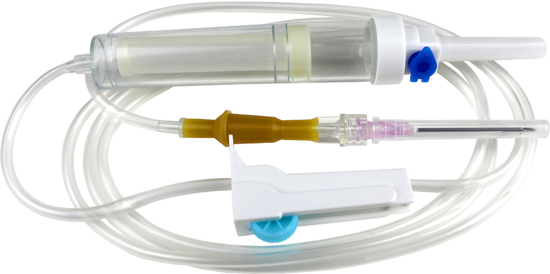 Система  Трансфузионная для переливания крови (пластик. шип), игла 1,20 х 40 - 18G, LUER LOCK SFM, Германия